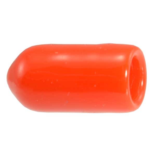 Midwest Fastener 1/4" x 5/8" Red Vinyl Plastic Vacuum Caps 6PK 32754 - main